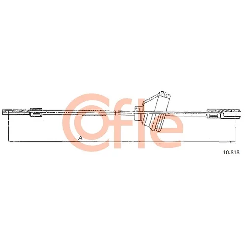 Ťažné lanko parkovacej brzdy COFLE 10.818