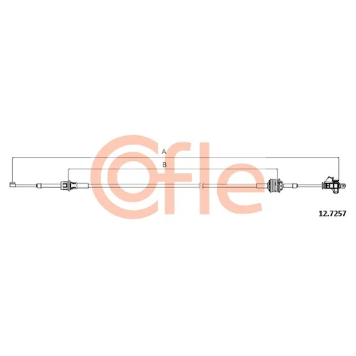 Lanko ručnej prevodovky COFLE 12.7257