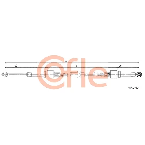 Lanko ručnej prevodovky COFLE 12.7269