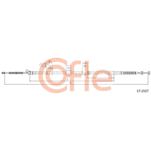 Ťažné lanko parkovacej brzdy COFLE 17.1527