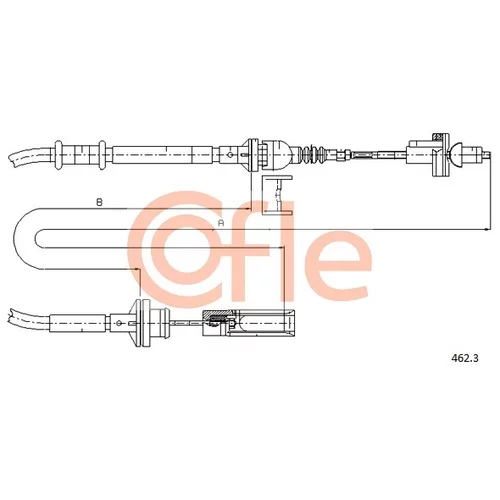 Lanko ovládania spojky 462.3 /COFLE/