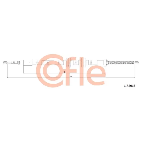 Ťažné lanko parkovacej brzdy COFLE 92.1.RE016