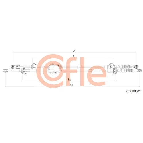 Lanko ručnej prevodovky COFLE 92.2CB.NI001