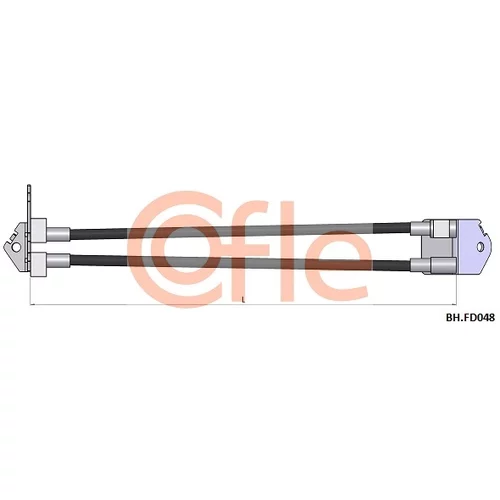 Brzdová hadica COFLE 92.BH.FD048