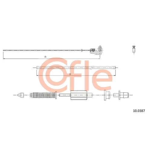 Plynové lanko COFLE 10.0387