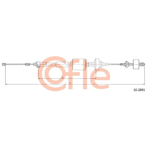 Lanko ovládania spojky 10.2891 /COFLE/