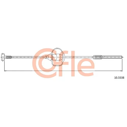 Ťažné lanko parkovacej brzdy COFLE 10.5338