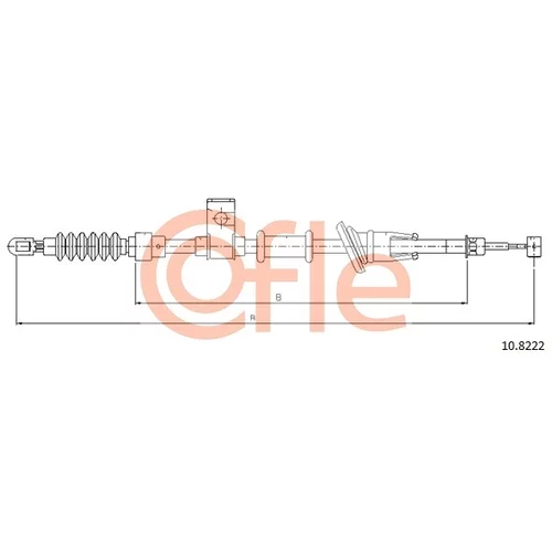 Ťažné lanko parkovacej brzdy COFLE 10.8222