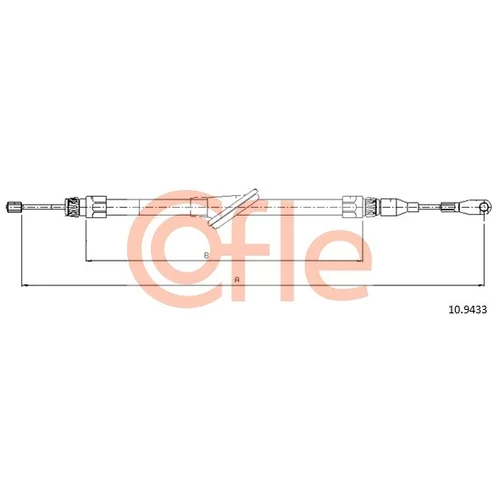 Ťažné lanko parkovacej brzdy COFLE 10.9433