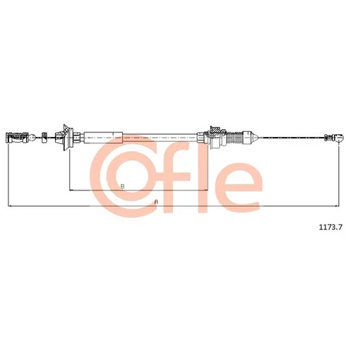 Plynové lanko COFLE 1173.7