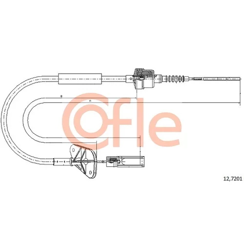 Lanko ovládania spojky COFLE 12.7201