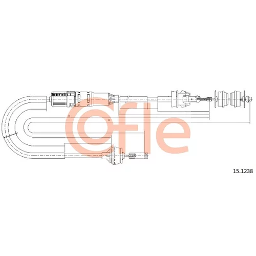 Lanko ovládania spojky COFLE 15.1238