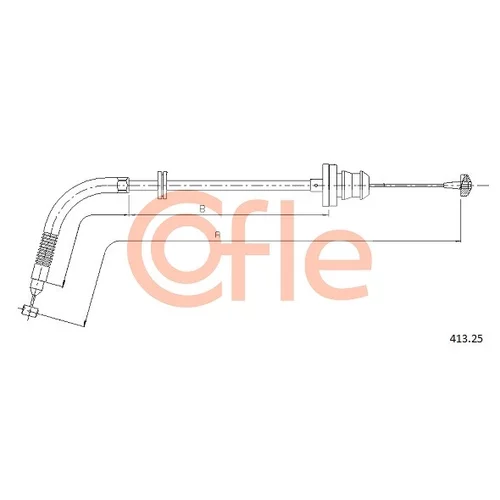 Plynové lanko COFLE 413.25