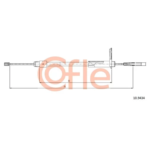 Ťažné lanko parkovacej brzdy COFLE 92.10.9434