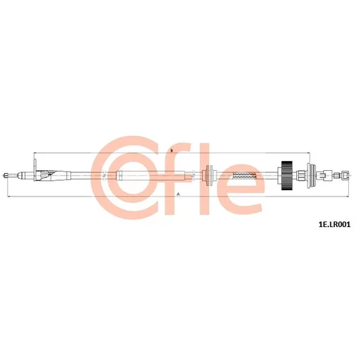 Ťažné lanko parkovacej brzdy COFLE 92.1E.LR001