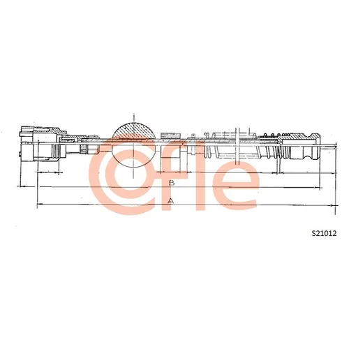 Hriadeľ tachometra COFLE 92.S21012