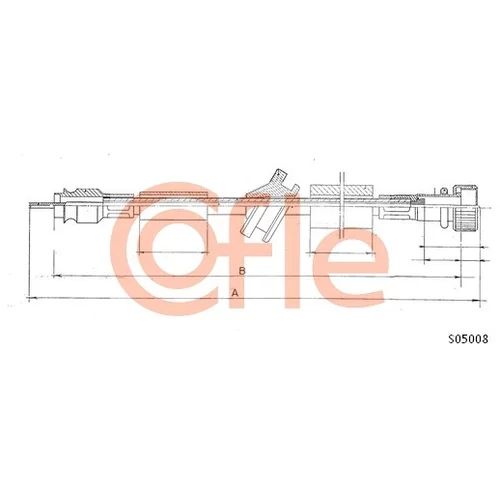 Hriadeľ tachometra COFLE S05008