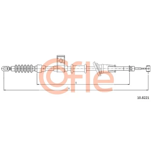 Ťažné lanko parkovacej brzdy COFLE 10.8221