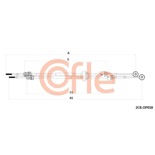 Lanko ručnej prevodovky COFLE 2CB.OP018
