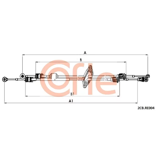 Lanko ručnej prevodovky COFLE 2CB.RE004