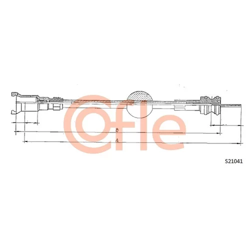 Hriadeľ tachometra COFLE S21041