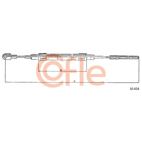 Ťažné lanko parkovacej brzdy COFLE 10.424