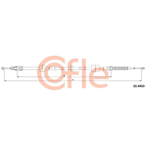 Ťažné lanko parkovacej brzdy COFLE 10.4450