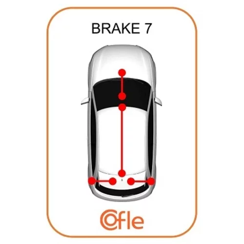 Ťažné lanko parkovacej brzdy COFLE 10.7620 - obr. 1