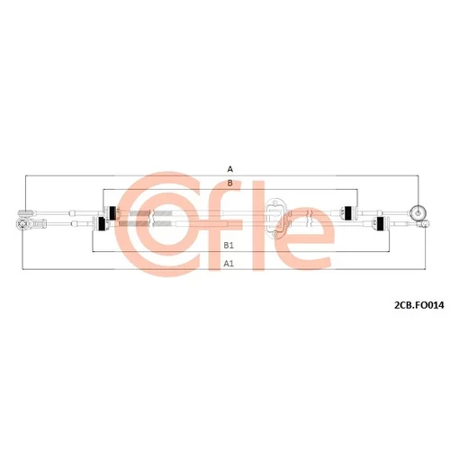 Lanko ručnej prevodovky COFLE 2CB.FO014