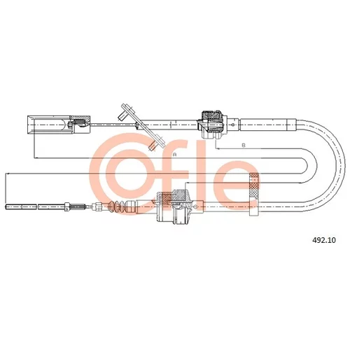 Lanko ovládania spojky COFLE 492.10