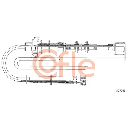 Hriadeľ tachometra COFLE S07045
