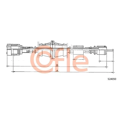 Hriadeľ tachometra COFLE S24050