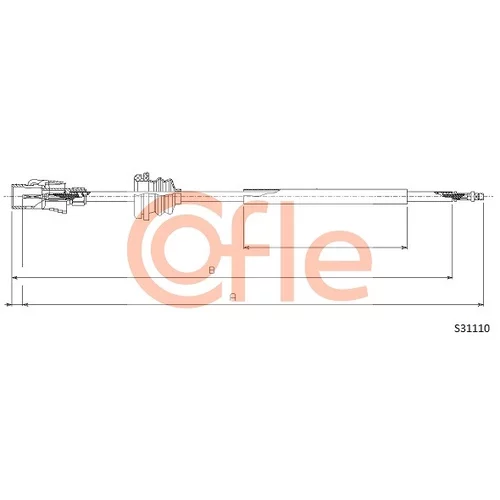 Hriadeľ tachometra COFLE S31110