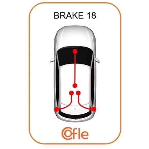 Ťažné lanko parkovacej brzdy COFLE 10.6856 - obr. 1