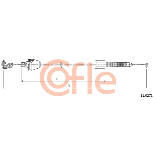 Plynové lanko COFLE 11.0271