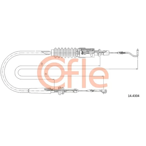 Plynové lanko COFLE 14.4304