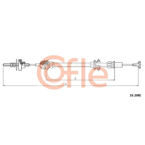 Lanko ovládania spojky COFLE 19.208E