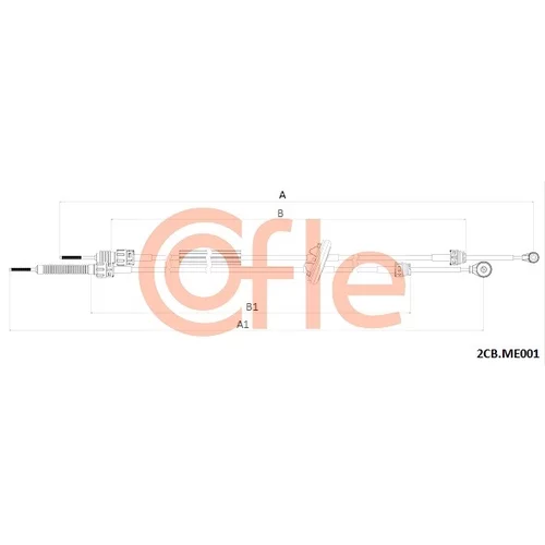 Lanko ručnej prevodovky COFLE 2CB.ME001