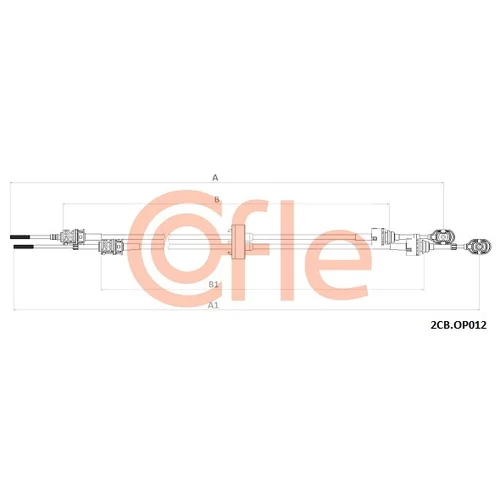 Lanko ručnej prevodovky COFLE 2CB.OP012