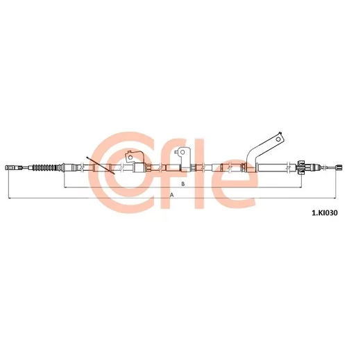Ťažné lanko parkovacej brzdy COFLE 92.1.KI030