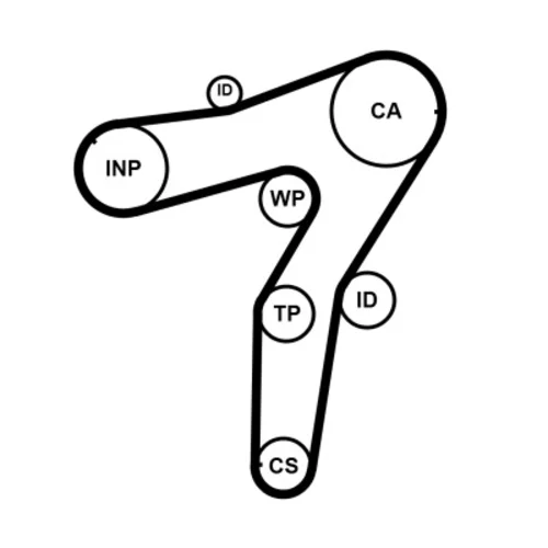 Ozubený remeň CONTINENTAL - CONTITECH CT1183 - obr. 1