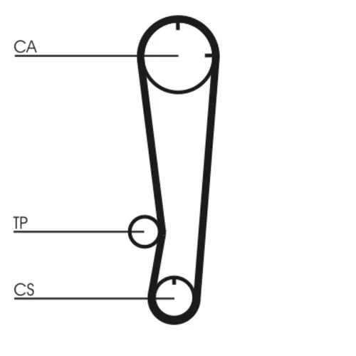 Ozubený remeň CONTINENTAL - CONTITECH CT738 - obr. 1