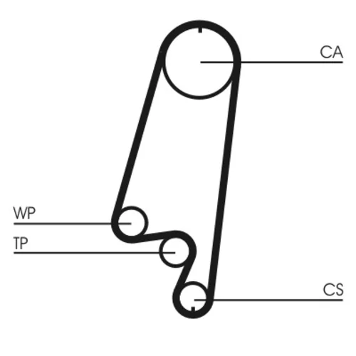 Ozubený remeň CONTINENTAL - CONTITECH CT866 - obr. 1