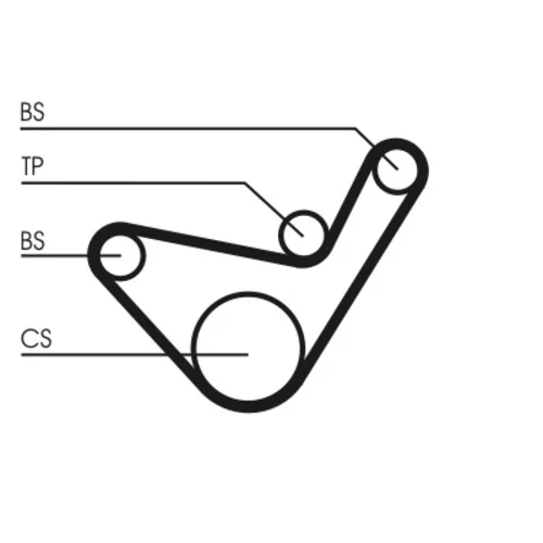 Ozubený remeň CONTINENTAL - CONTITECH CT1107 - obr. 1