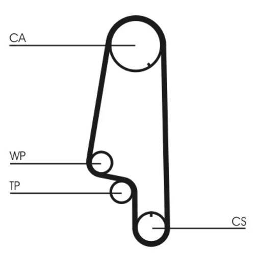 Ozubený remeň CONTINENTAL - CONTITECH CT845 - obr. 1