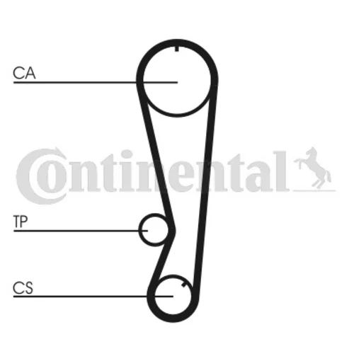 Ozubený remeň CONTINENTAL - CONTITECH CT850 - obr. 1