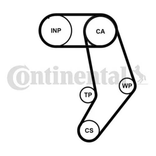 Vodné čerpadlo + sada ozubeného remeňa CONTINENTAL - CONTITECH CT939WP10PRO - obr. 1