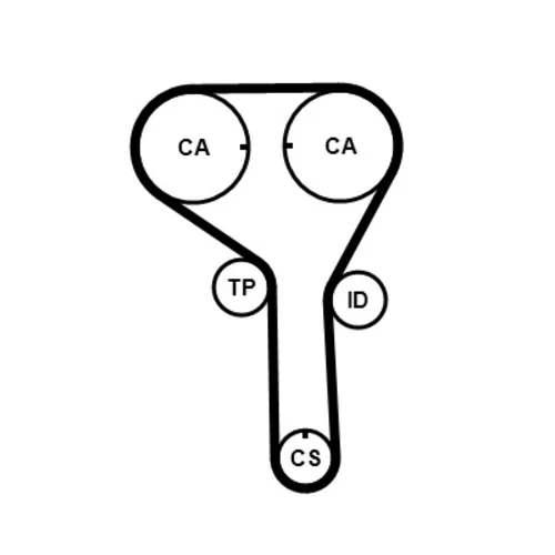 Ozubený remeň CONTINENTAL - CONTITECH CT1247 - obr. 1