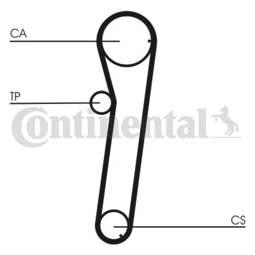 Ozubený remeň CONTINENTAL - CONTITECH CT740 - obr. 1