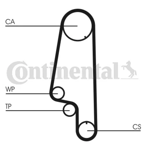 Vodné čerpadlo + sada ozubeného remeňa CONTINENTAL - CONTITECH CT846WP2 - obr. 1